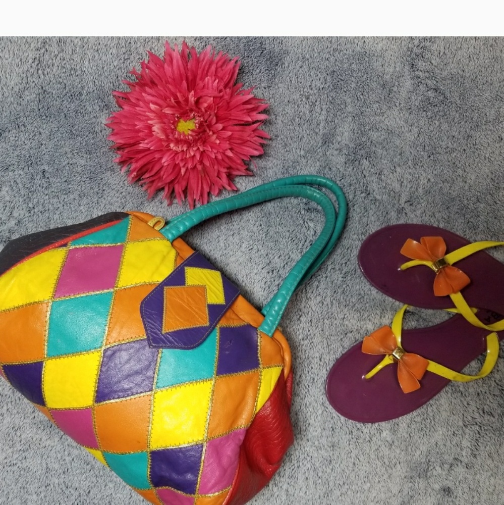 Vintage 80's Leather Purse